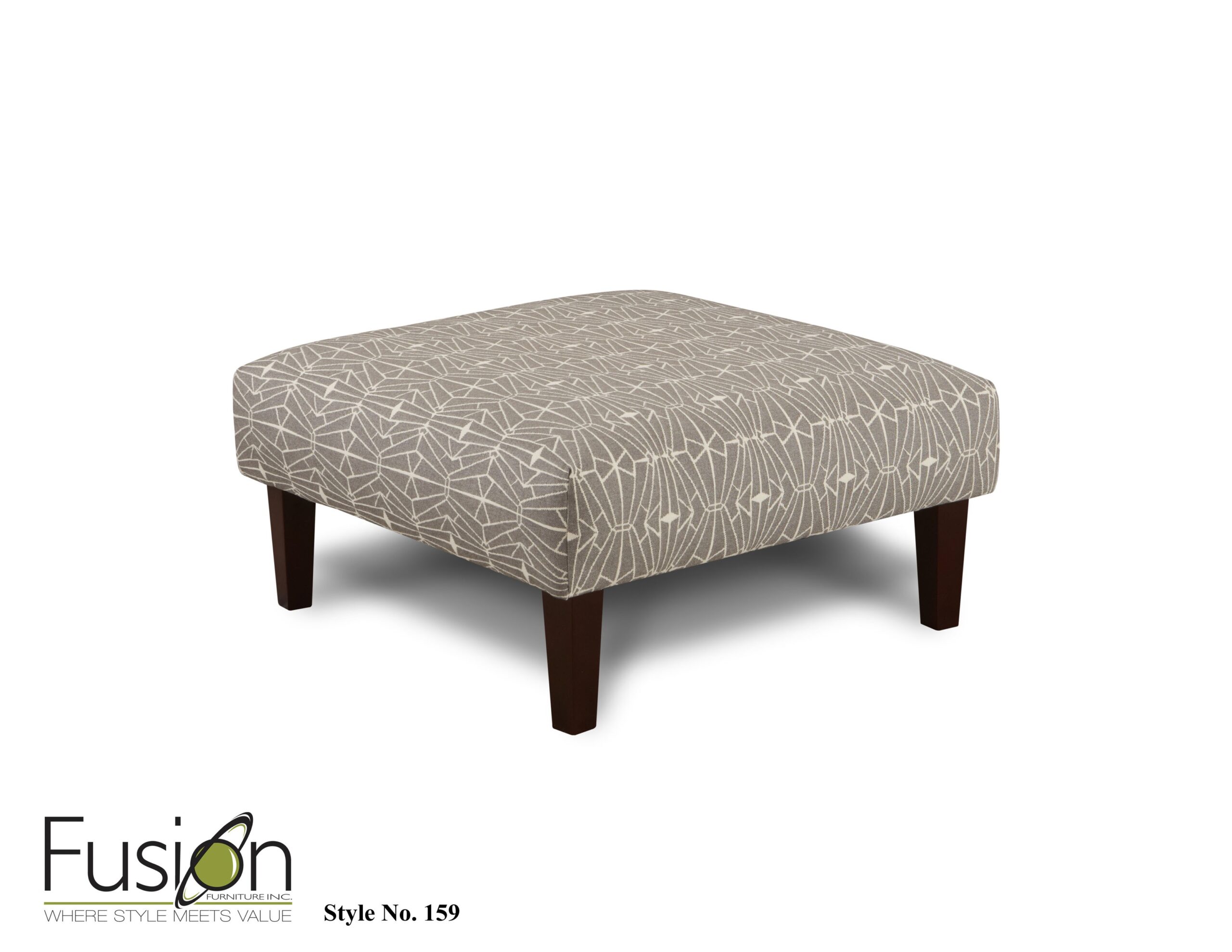 da24933e641bd01dcc5981b57c425359 Emblem Charcoal Cocktail Ottoman - Image 1