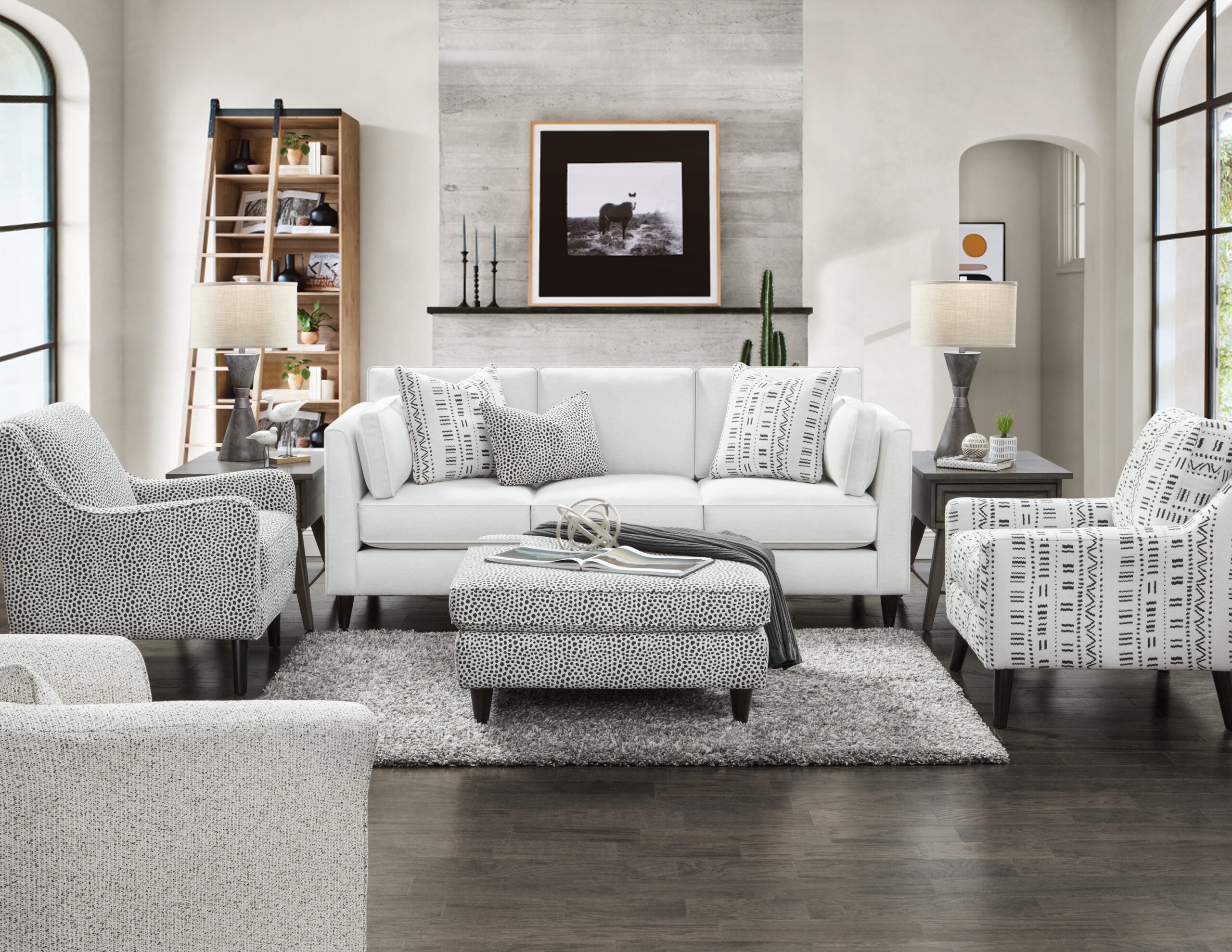 Alegria Onyx Accent Ottoman