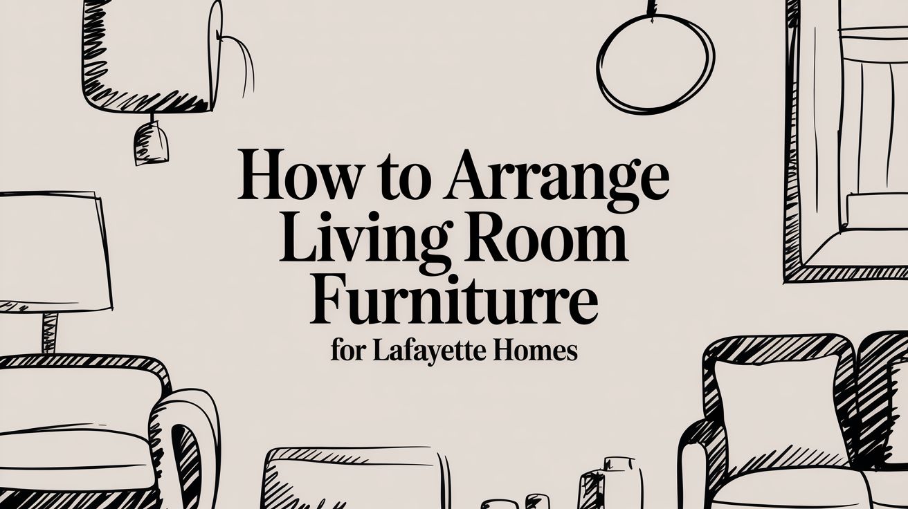 How To Arrange Living Room Furniture Guide Illustration