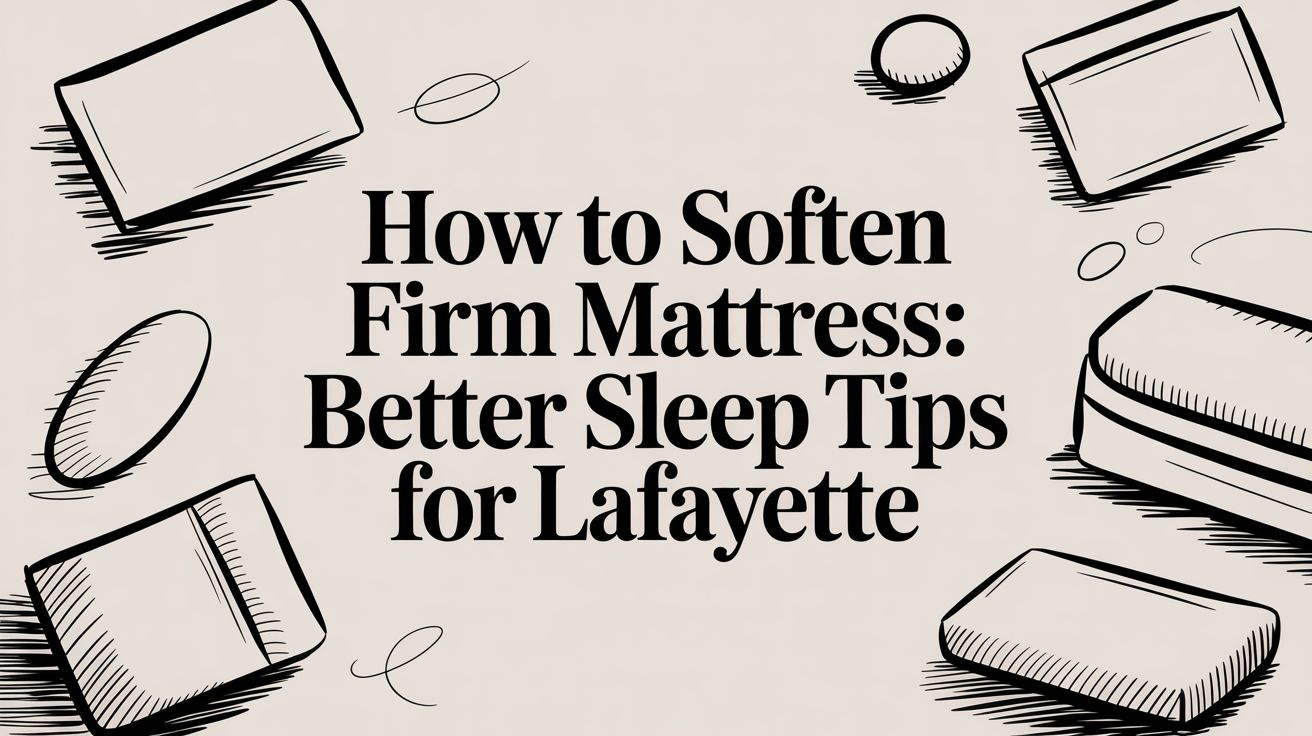 How To Soften Firm Mattress Mattress