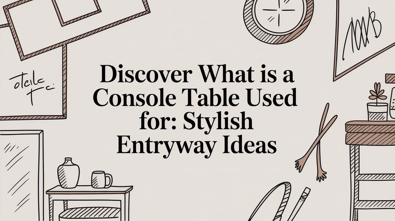 What Is A Console Table Used For Entryway Ideas