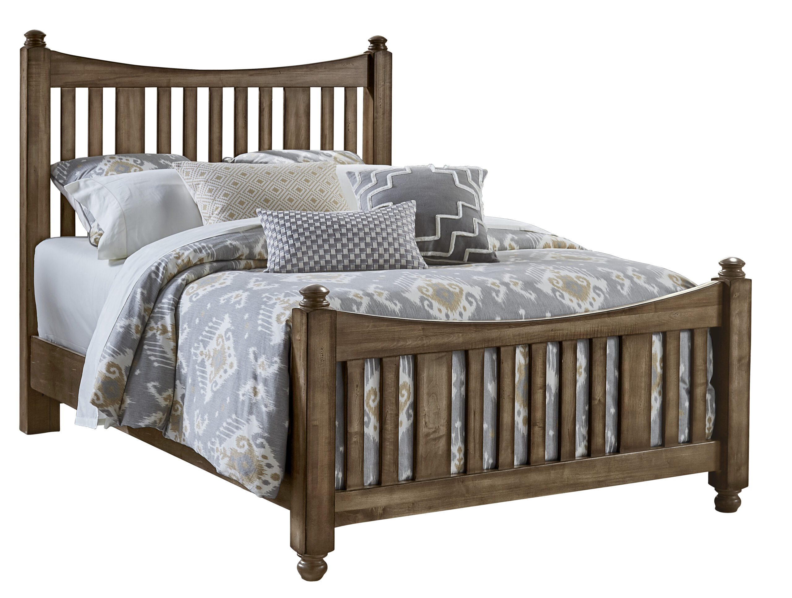 Maple Road Slat Poster Bed With Slat Poster Footboard - 117-558/855/722