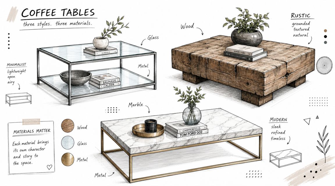 Exploring Coffee Table Styles and Materials