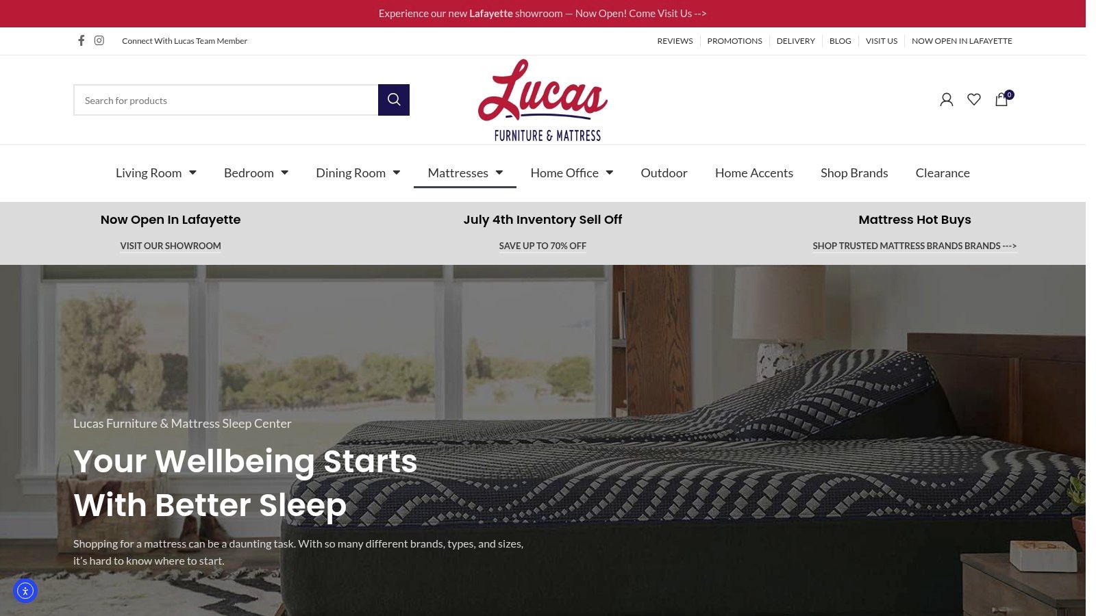 Screenshot from https://www.lucasfurniturestore.com/c/mattresses