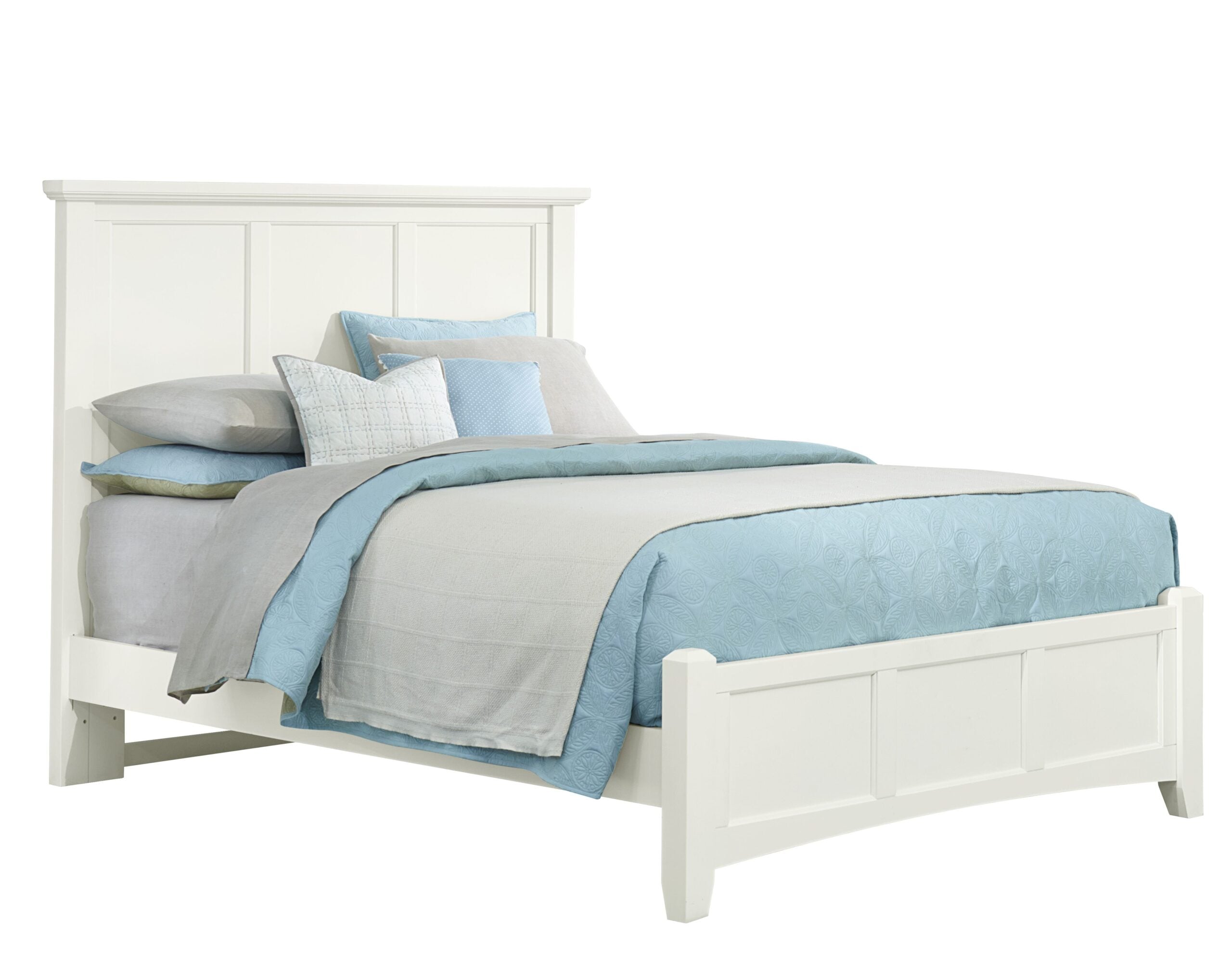 Bonanza Full, Queen & King Mansion Bed - White Finish - BB29-558/855/922