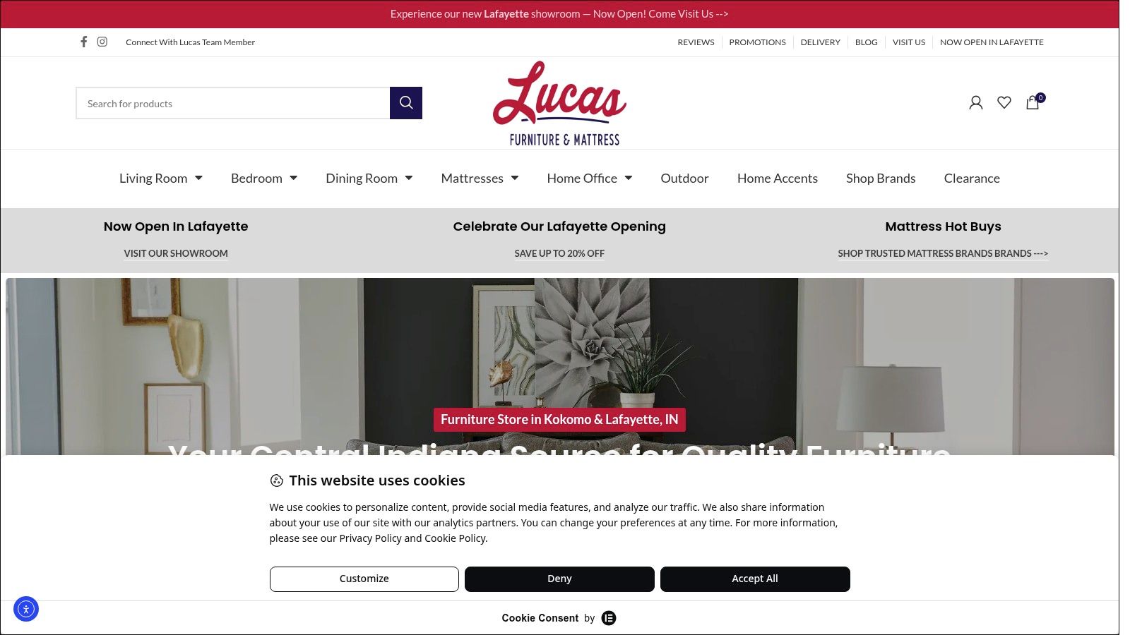 Screenshot from https://www.lucasfurniturestore.com