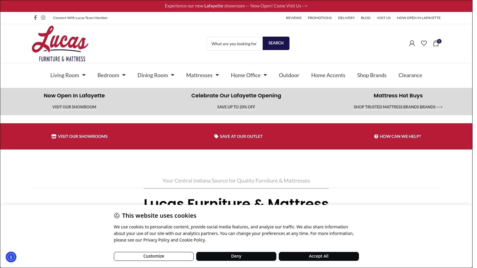 Screenshot from https://www.lucasfurniturestore.com