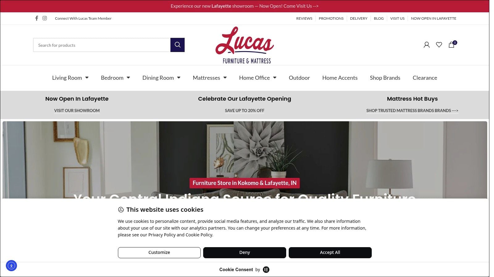 Screenshot from https://www.lucasfurniturestore.com